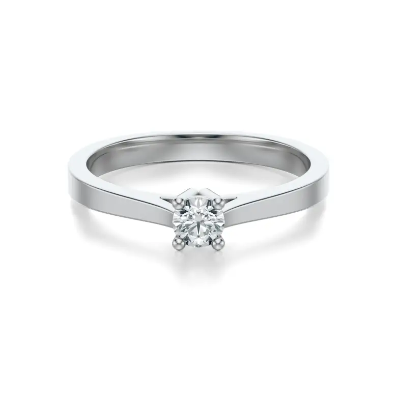 Pierścionek zaręczynowy z brylantem